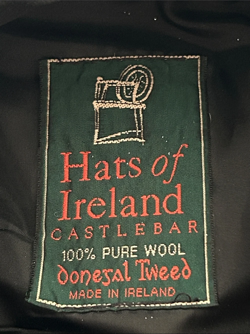 Hats of Ireland Castlebar Green Herringbone Wool Bucket Hat small
